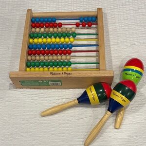 Melissa & Doug Vibrant Abacus and Maracas Set